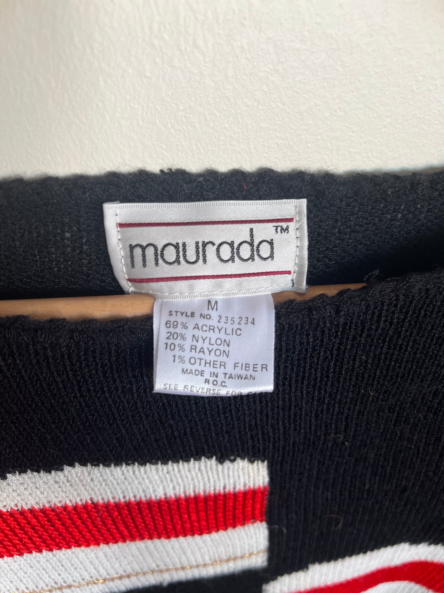 "Maurada" embellished face sweater / Size M