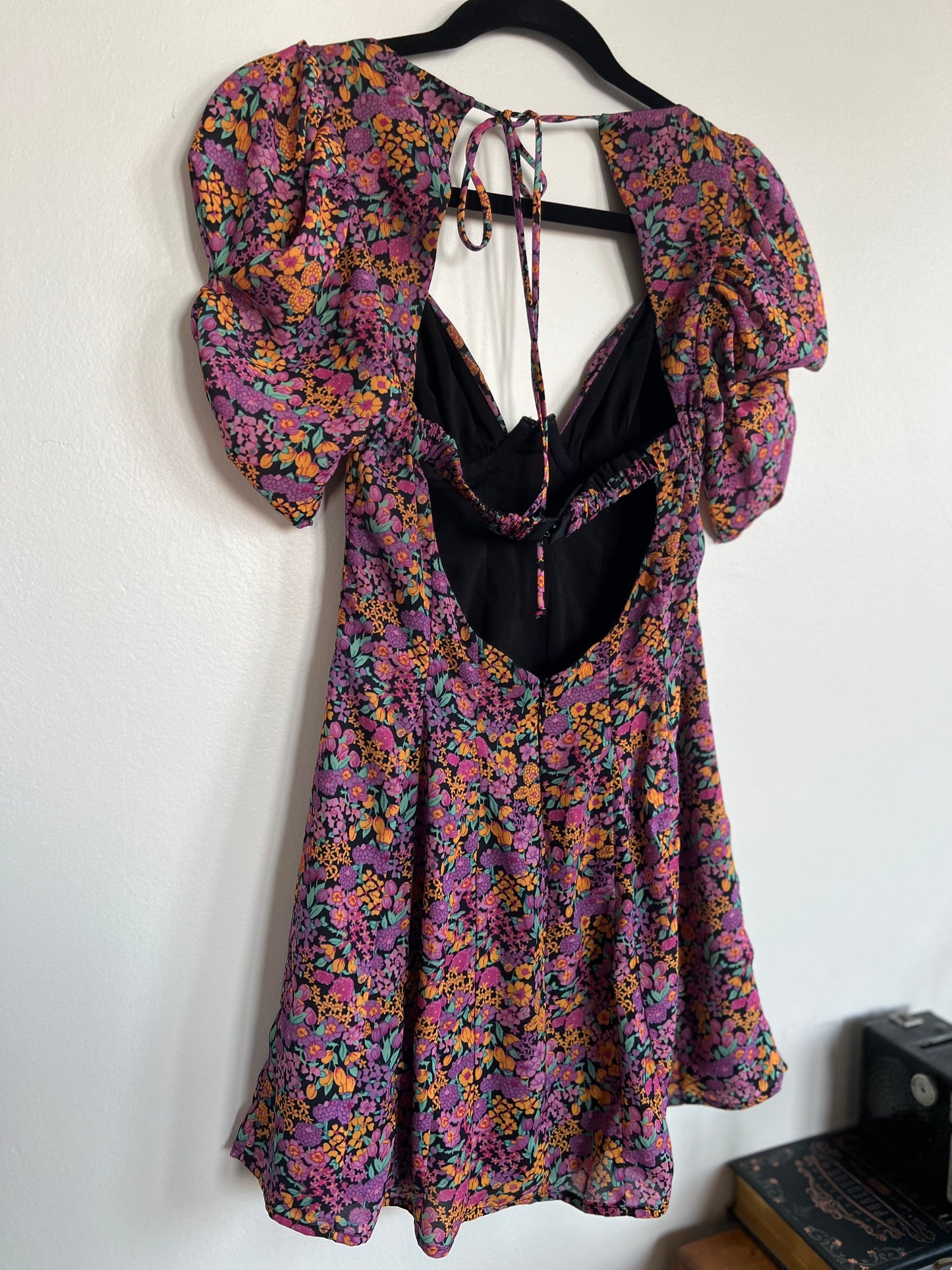 "For Love & Lemons" Claude Cutouts Printed Mini Dress - Size XXS