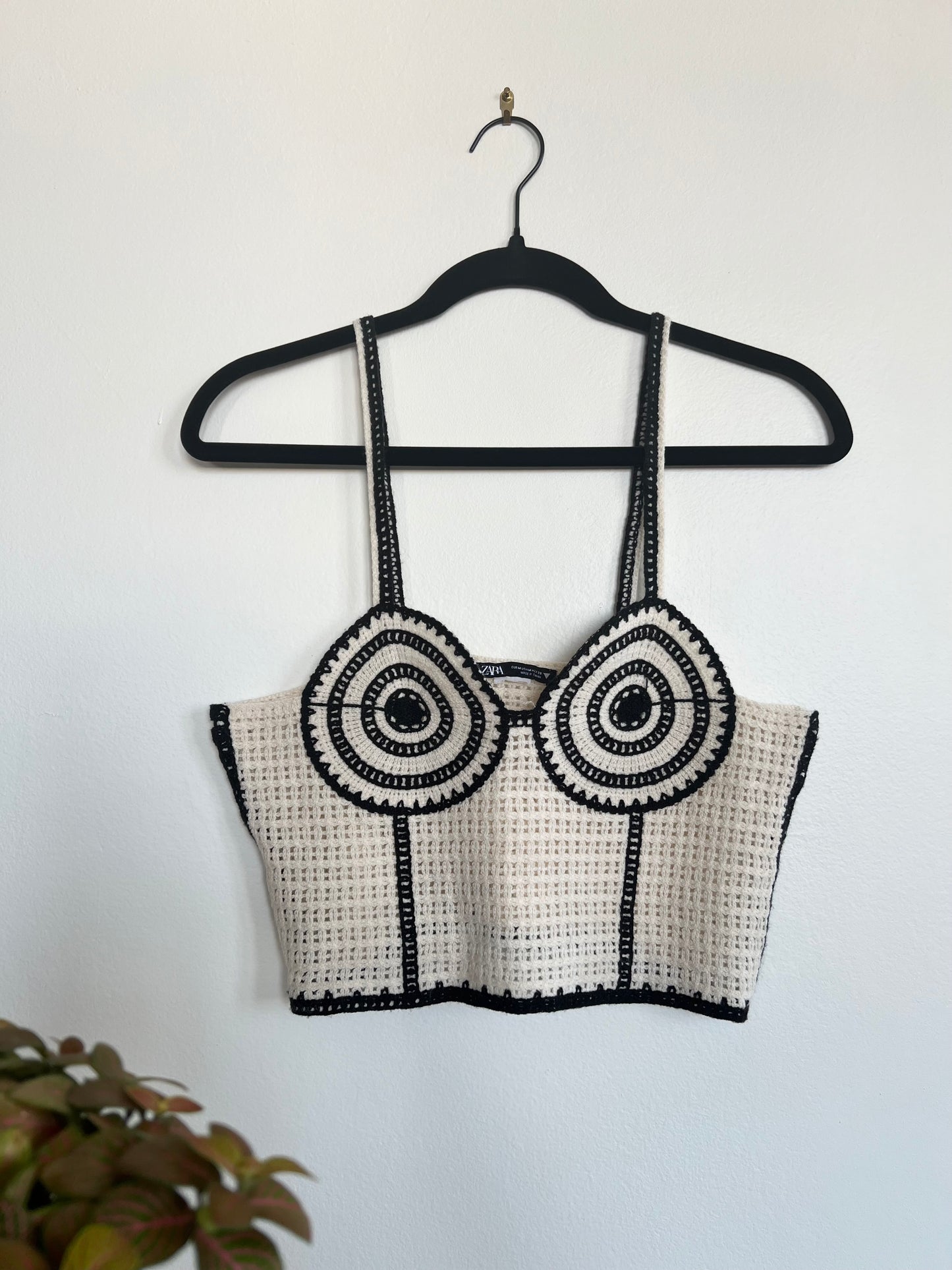 "ZARA" crochet corset top / Size M