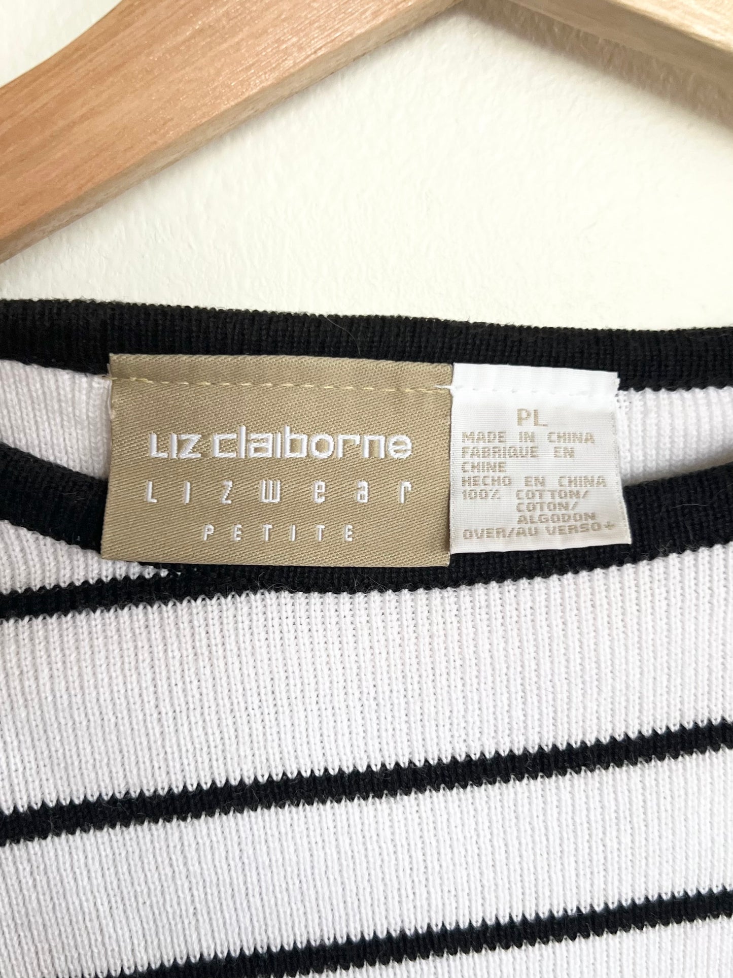 "Liz Claiborne" striped shirt / Size S