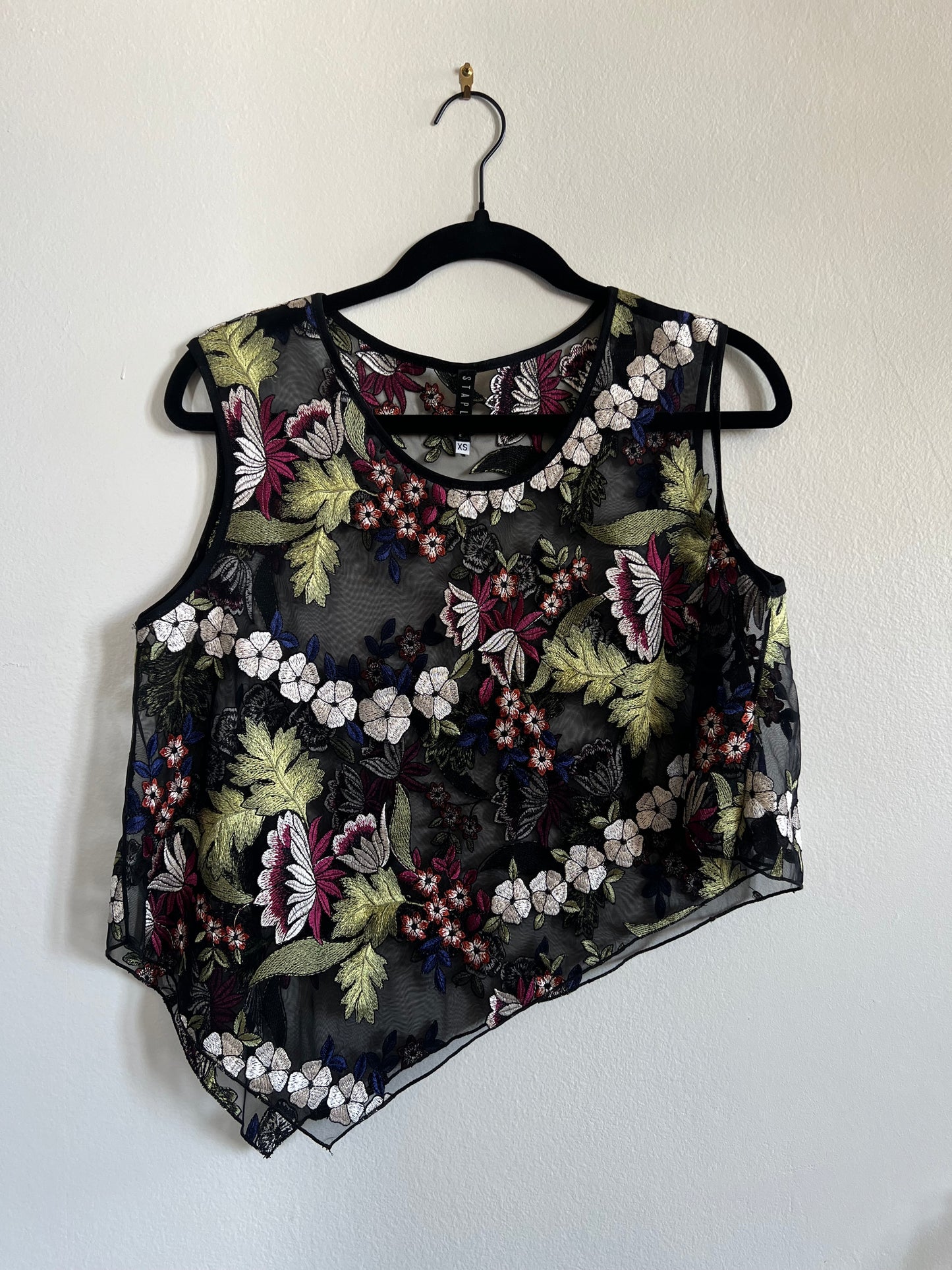 "STAPLES" flower and transparent top