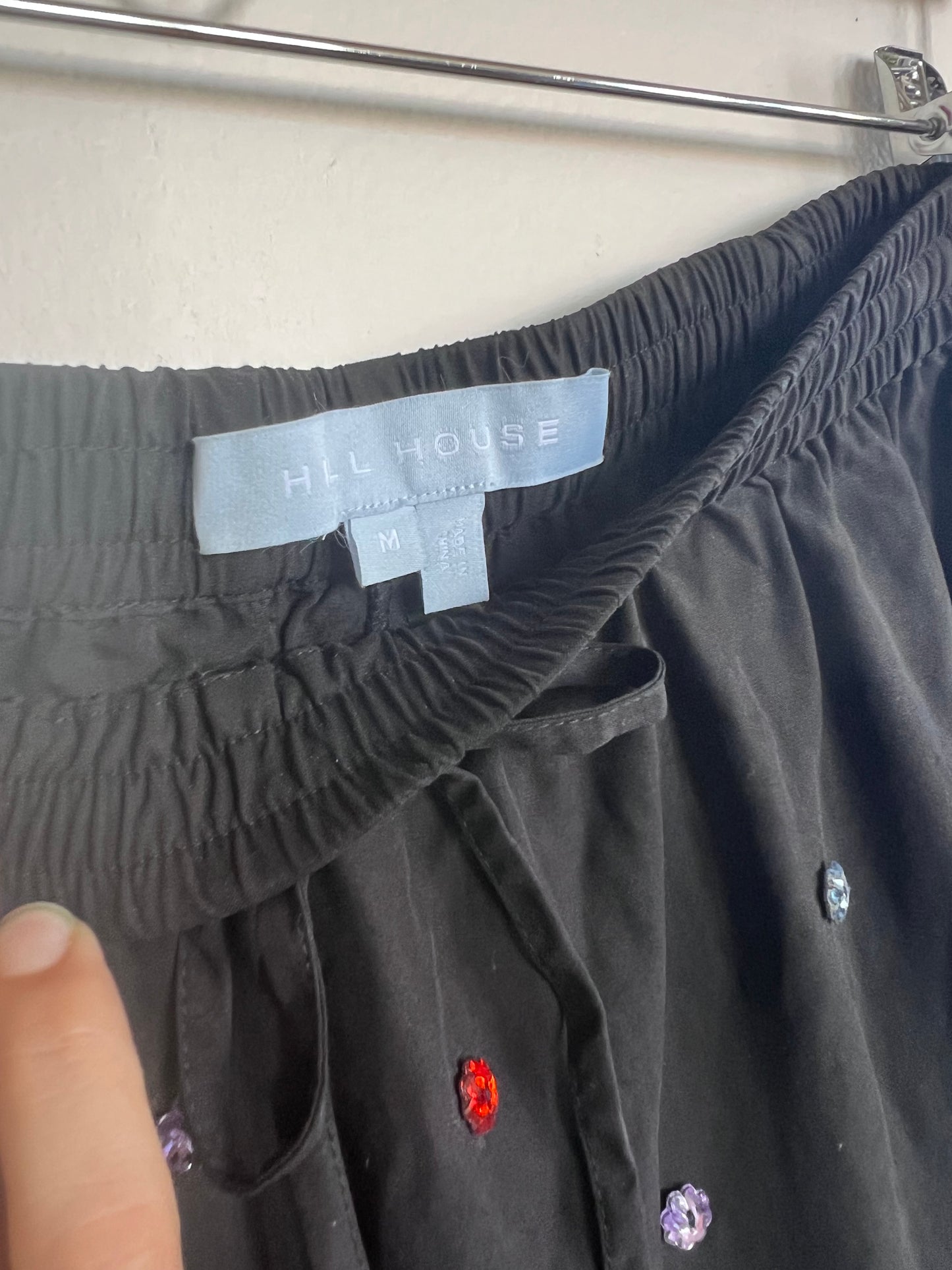 "Hill House" jewel black pants - Size M
