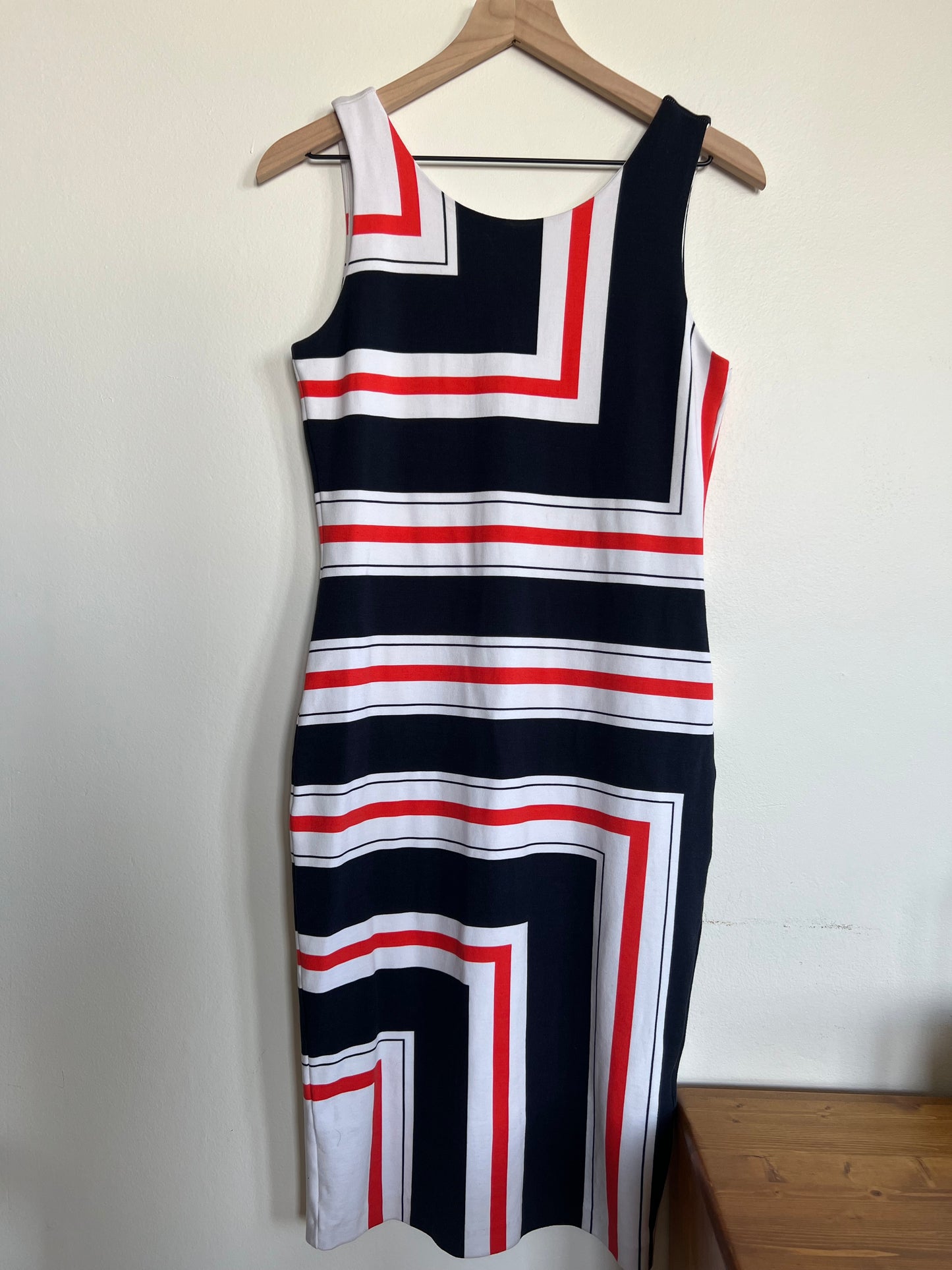 "H&M" Stripes stretch pencil dress - Size M