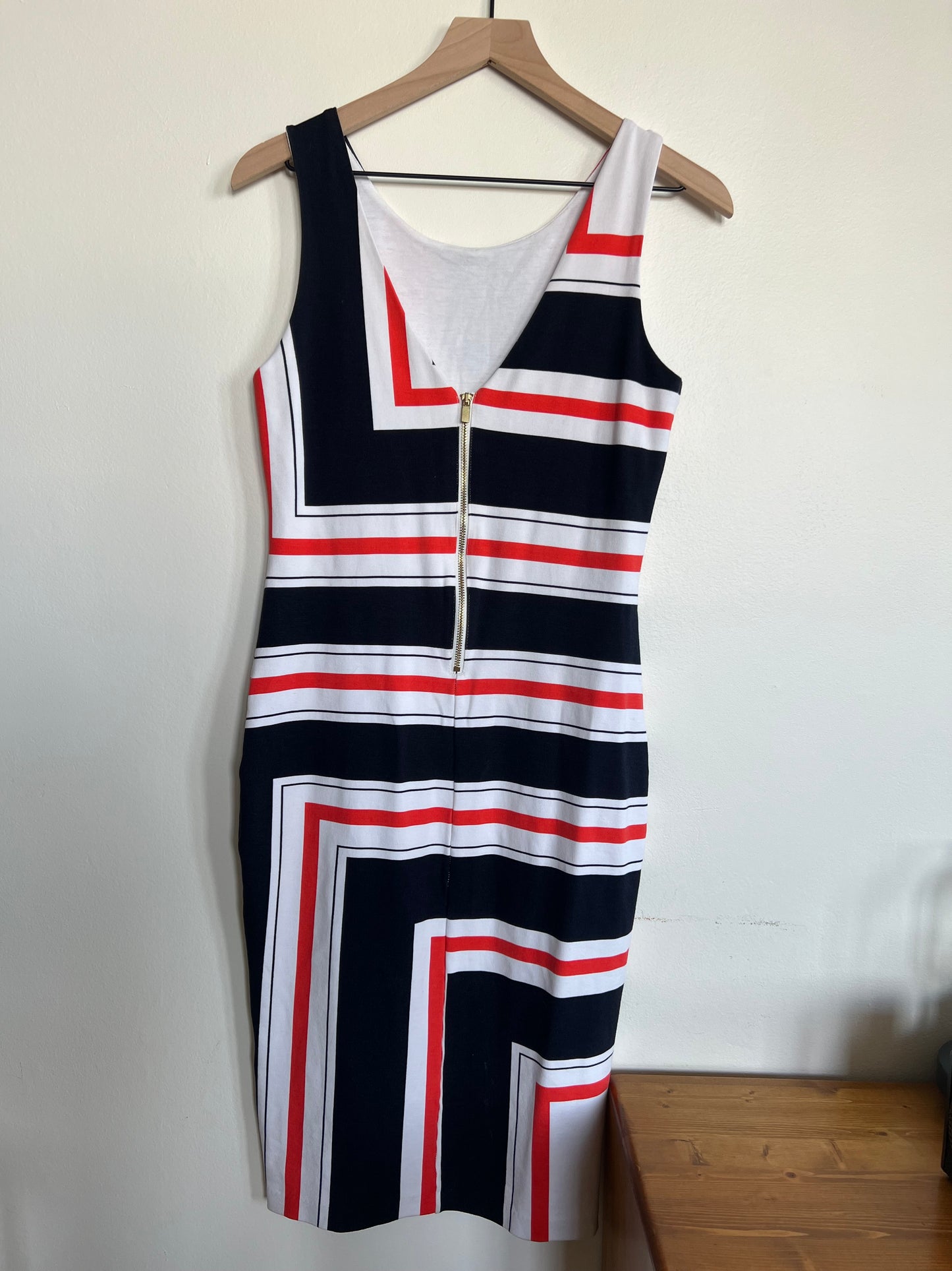 "H&M" Stripes stretch pencil dress - Size M