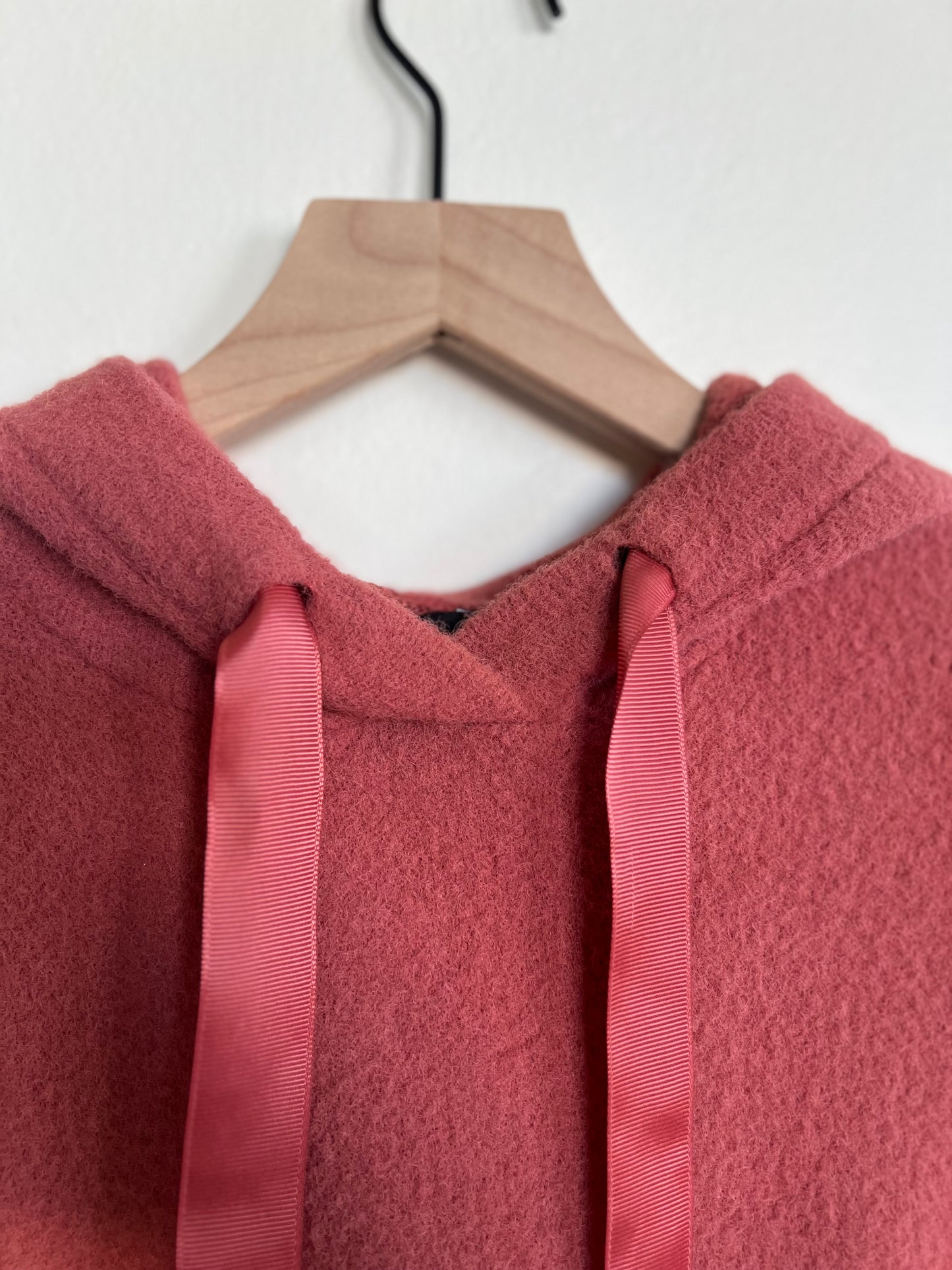 "Express" indian red sweater with hoodie - Size XS