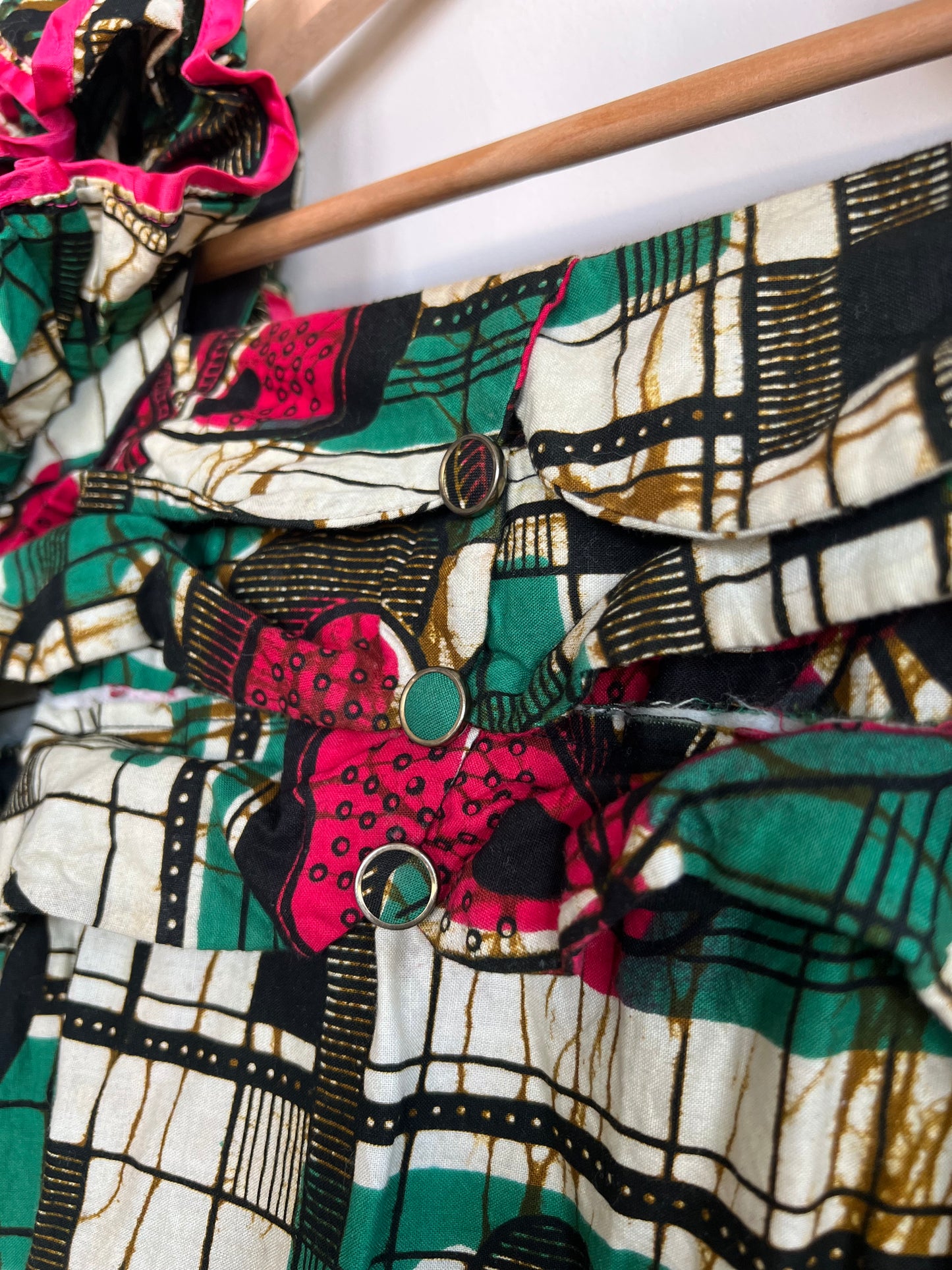 Off shoulder floral 80s Shirt - Size S