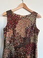 "Connected apparel" brown paisly dress / Size 10