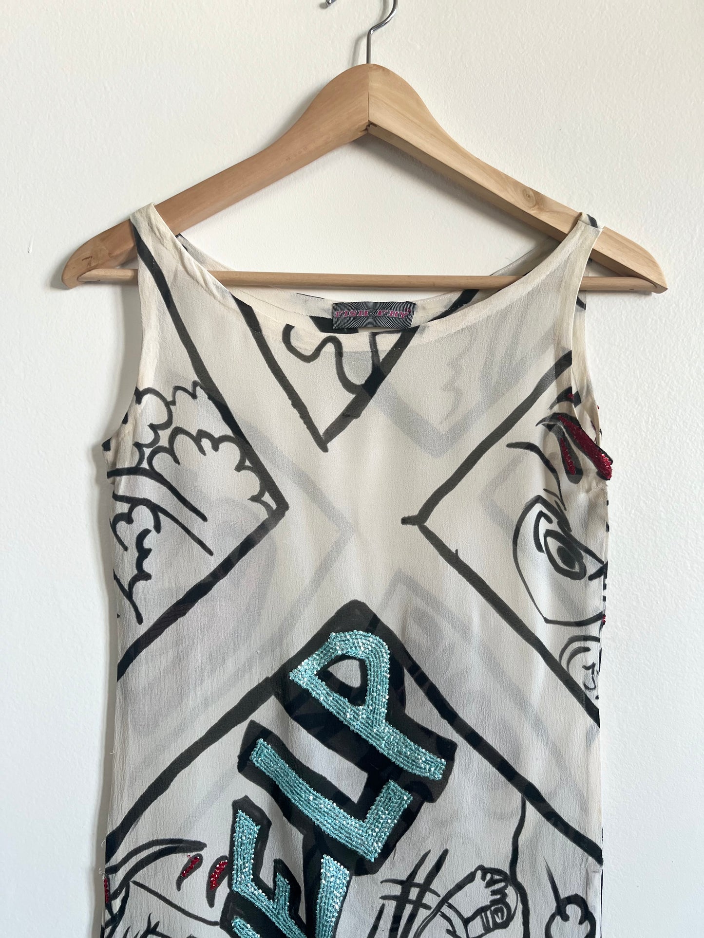 "Fish Fry"see through dress / Size XS - S