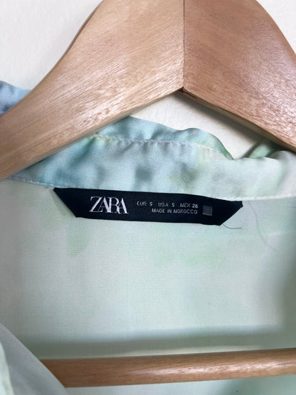 "Zara" silk button-down multicolor blouse / SIze S