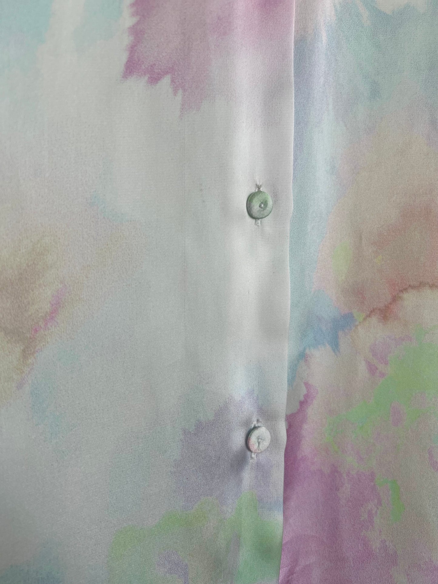 "Zara" silk button-down multicolor blouse / SIze S