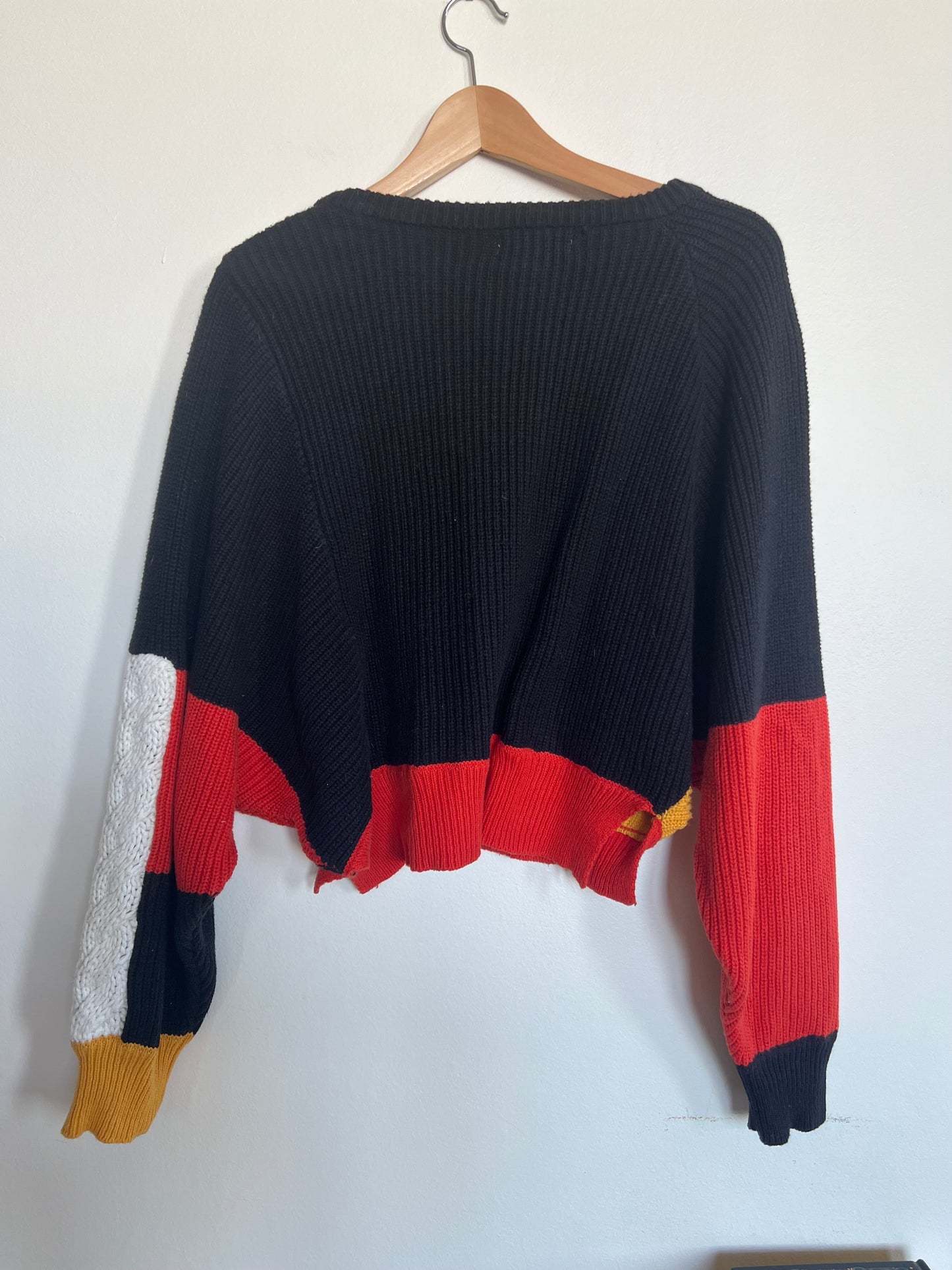"Sincerely Jules" color-block knit sweater / Size M