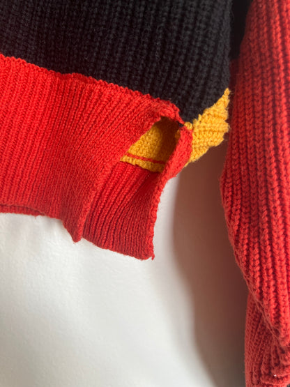 "Sincerely Jules" color-block knit sweater / Size M