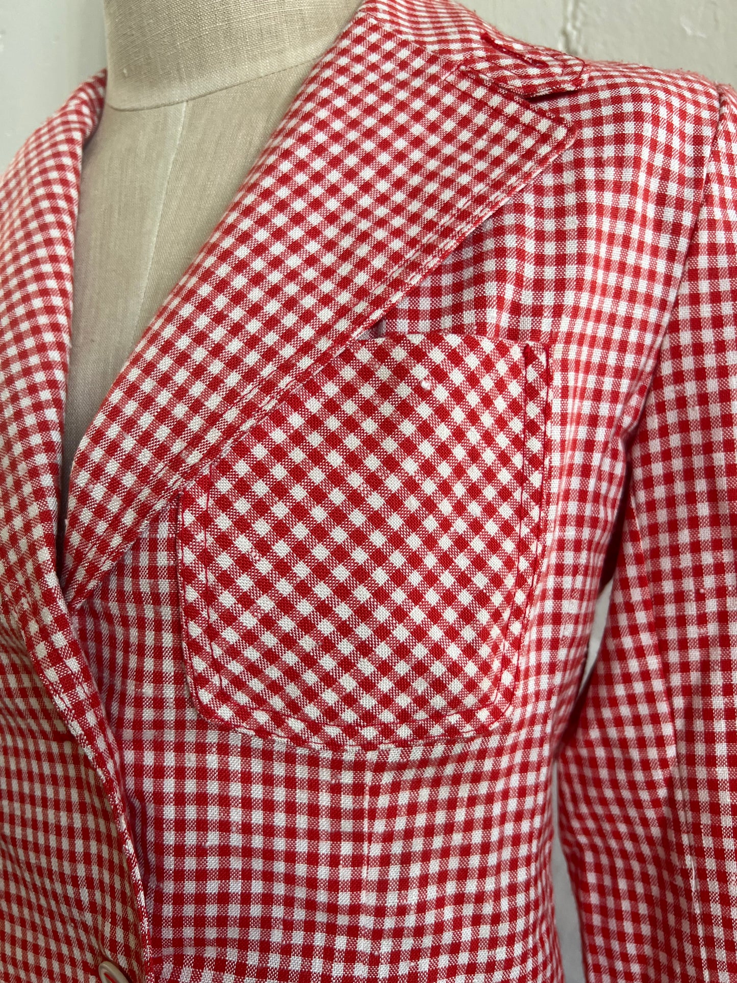 VINTAGE "JH Collectibles" plaid blazer / See measurements