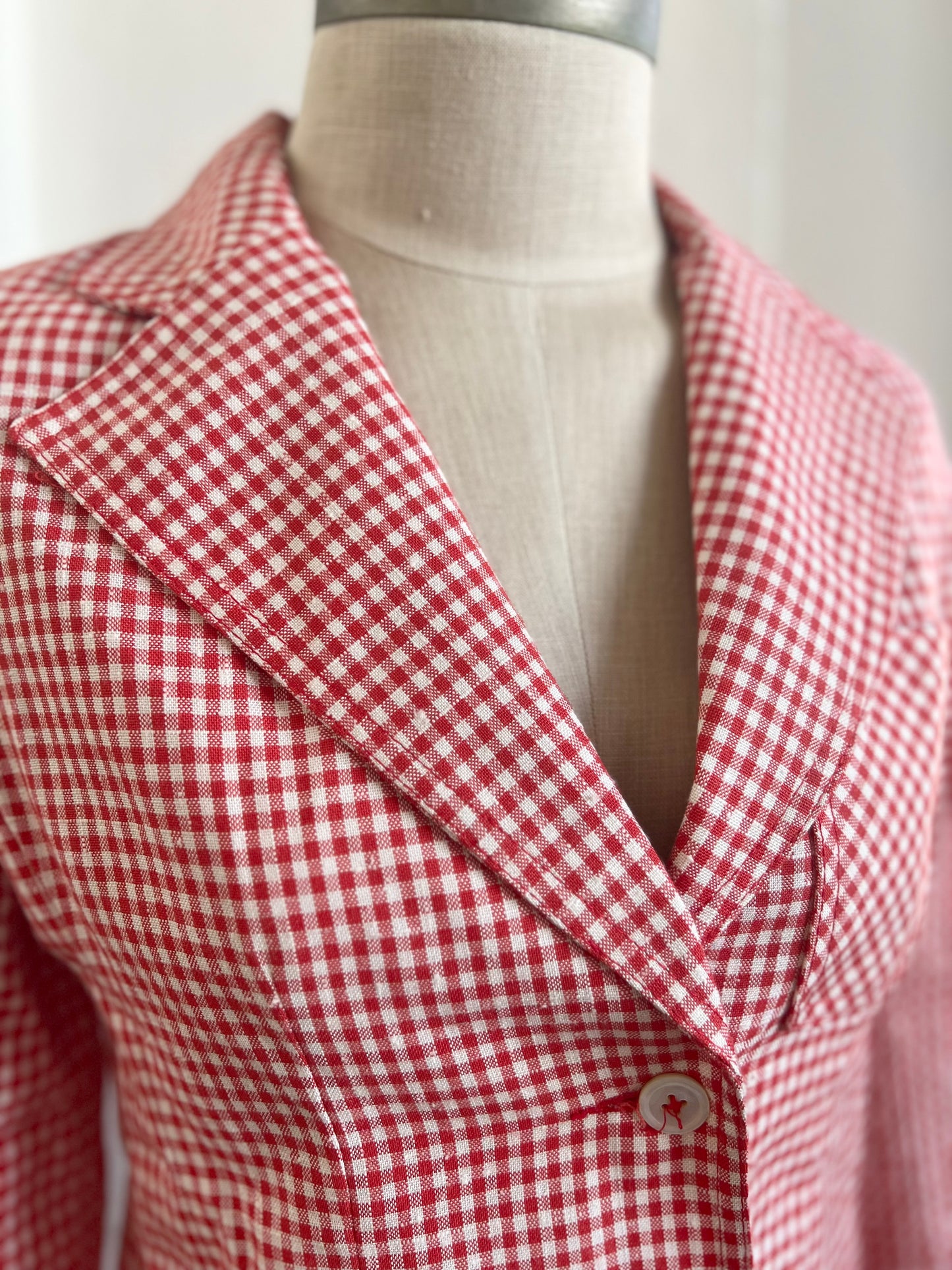 VINTAGE "JH Collectibles" plaid blazer / See measurements