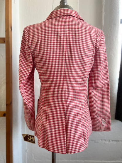 VINTAGE "JH Collectibles" plaid blazer / See measurements