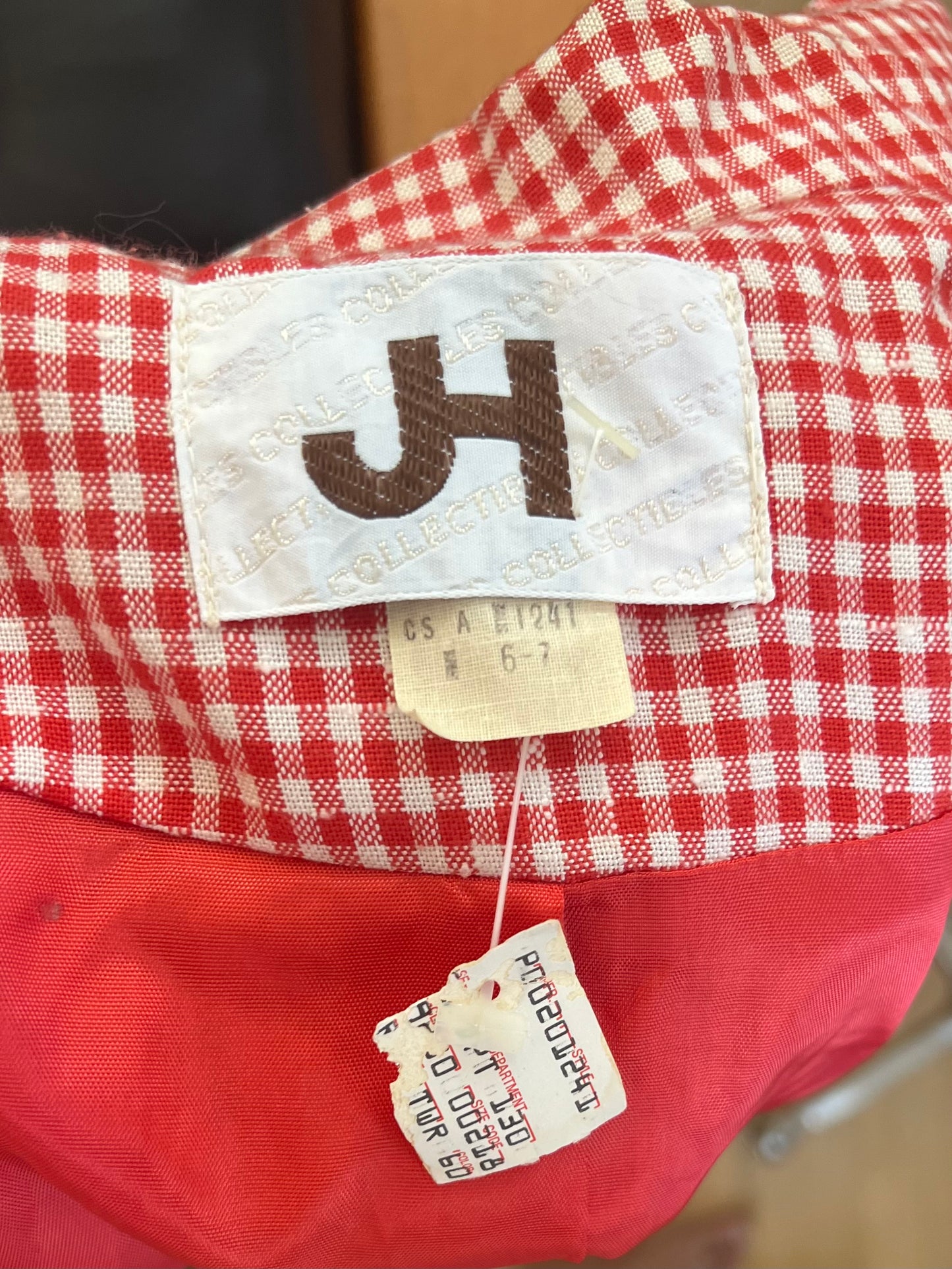 VINTAGE "JH Collectibles" plaid blazer / See measurements