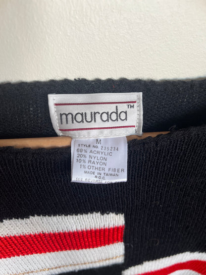 "Maurada" embellished face sweater / Size M