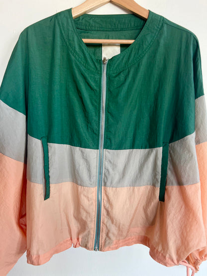 Anthropologie "Elevenses" color-block jacket / Size XS