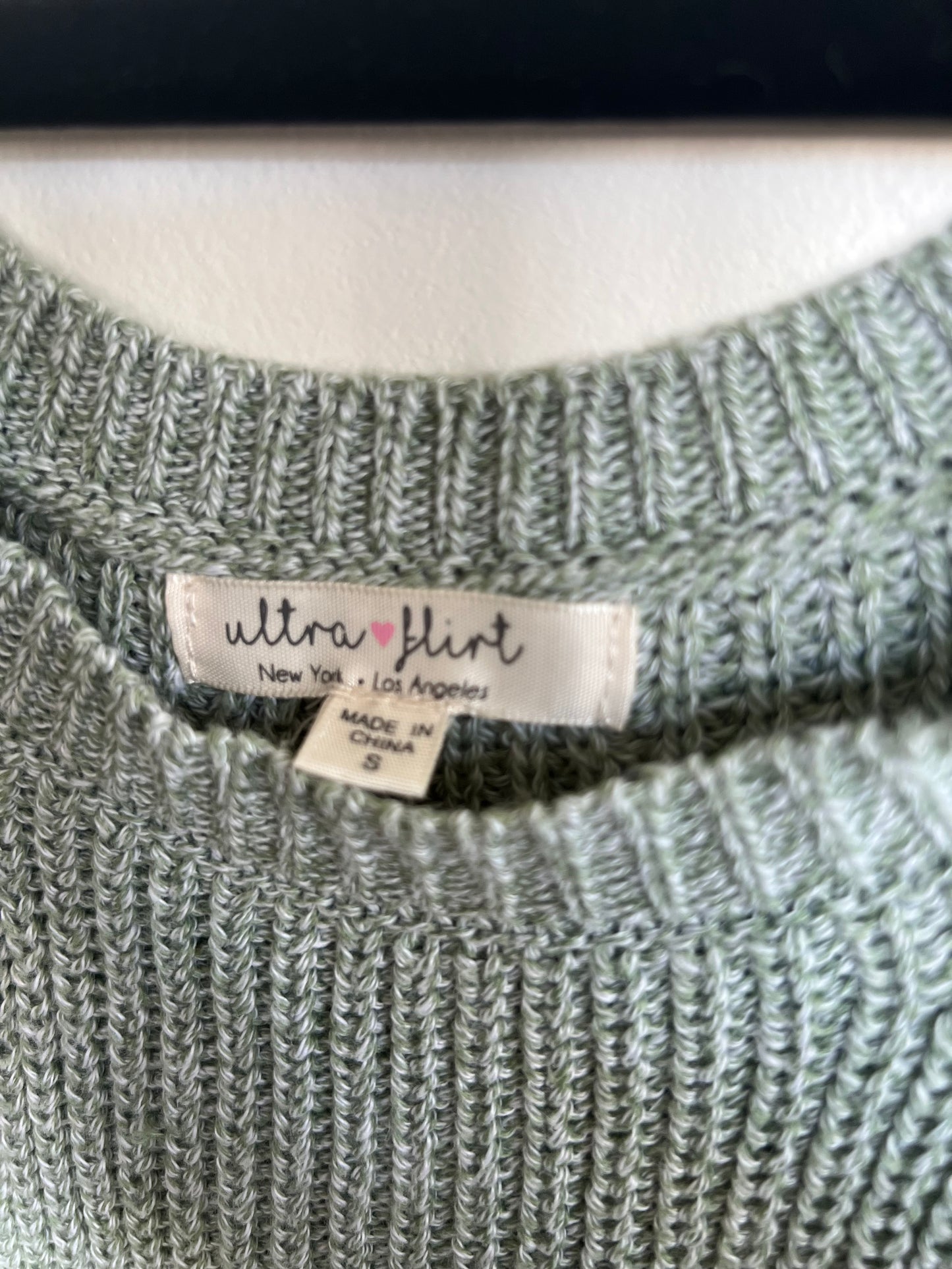"Ultra flirt" knit halter tank top - Size S