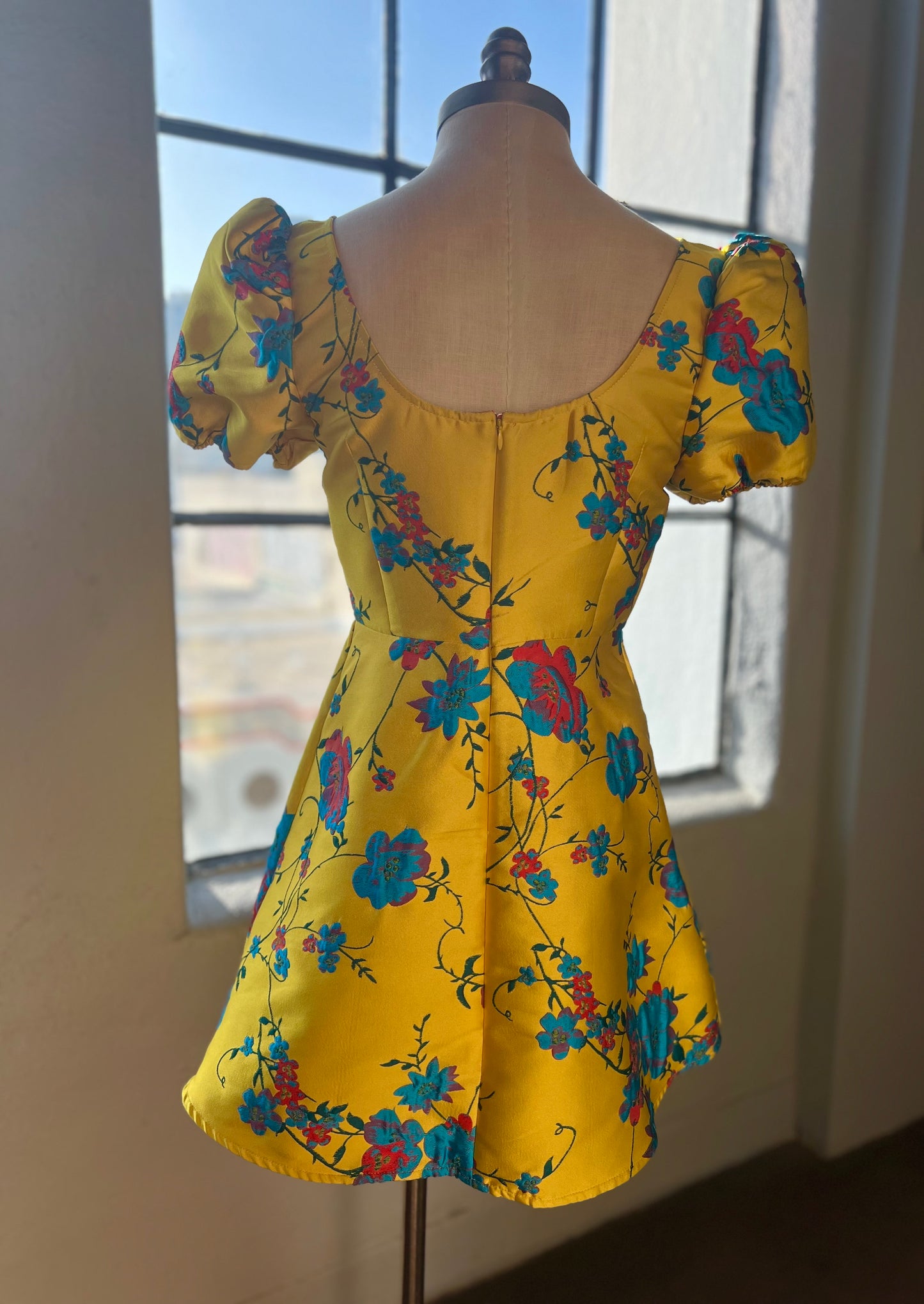 "LPA" Yellow Floral dress - Size M
