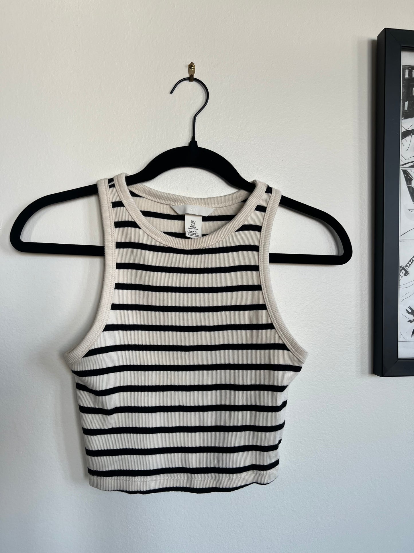 "H&M" cropped vest top - Size S
