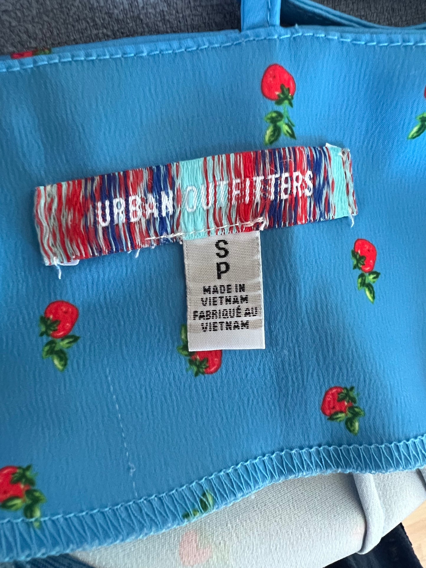"Urban Outfitters" Ditsy Strawberry Print Mini Dress -Size S