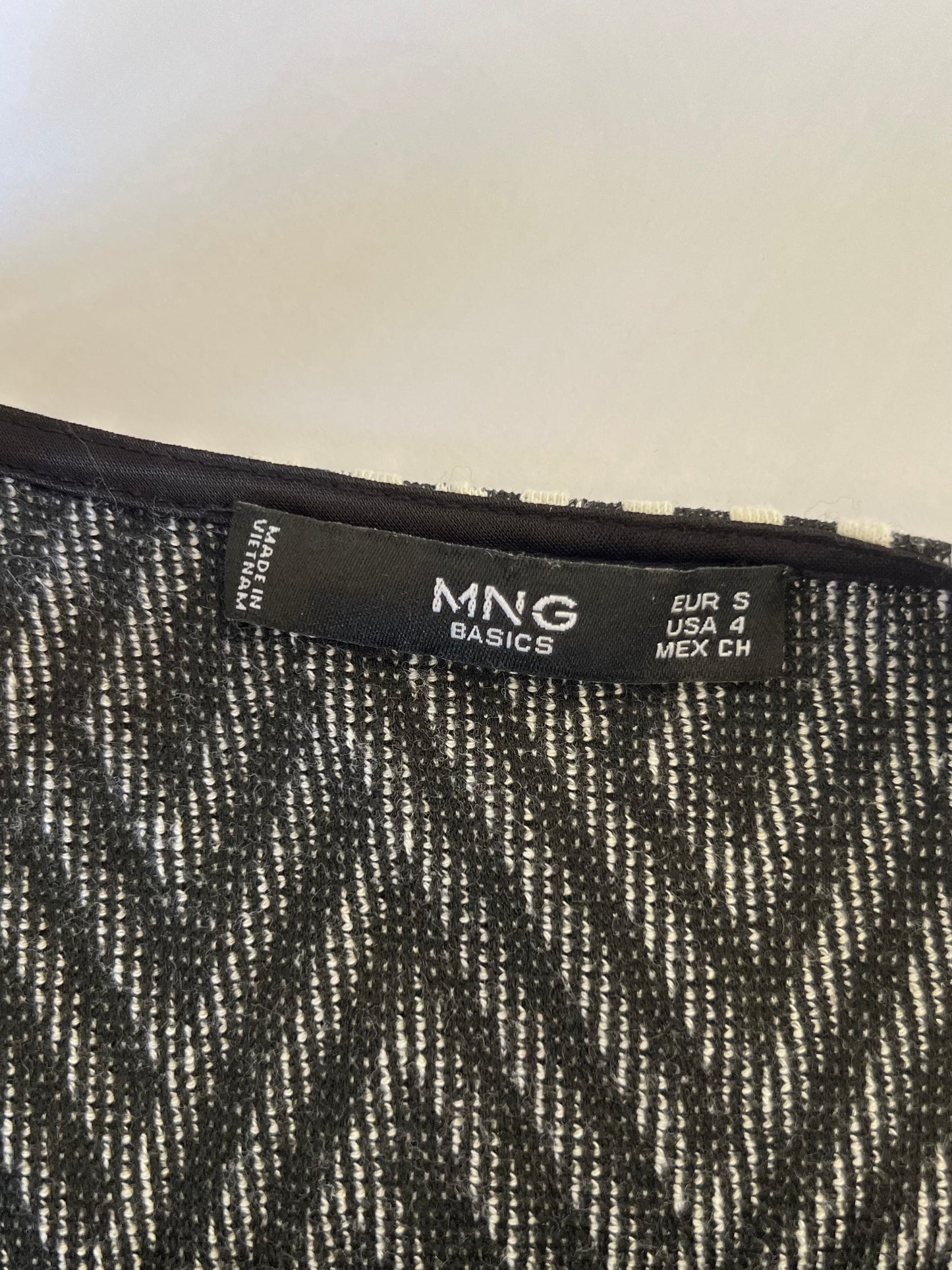"MANGO" black & white dress- Size S