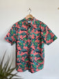 "Old Navy" Iguana print - short sleeve and button up shirt - Size L