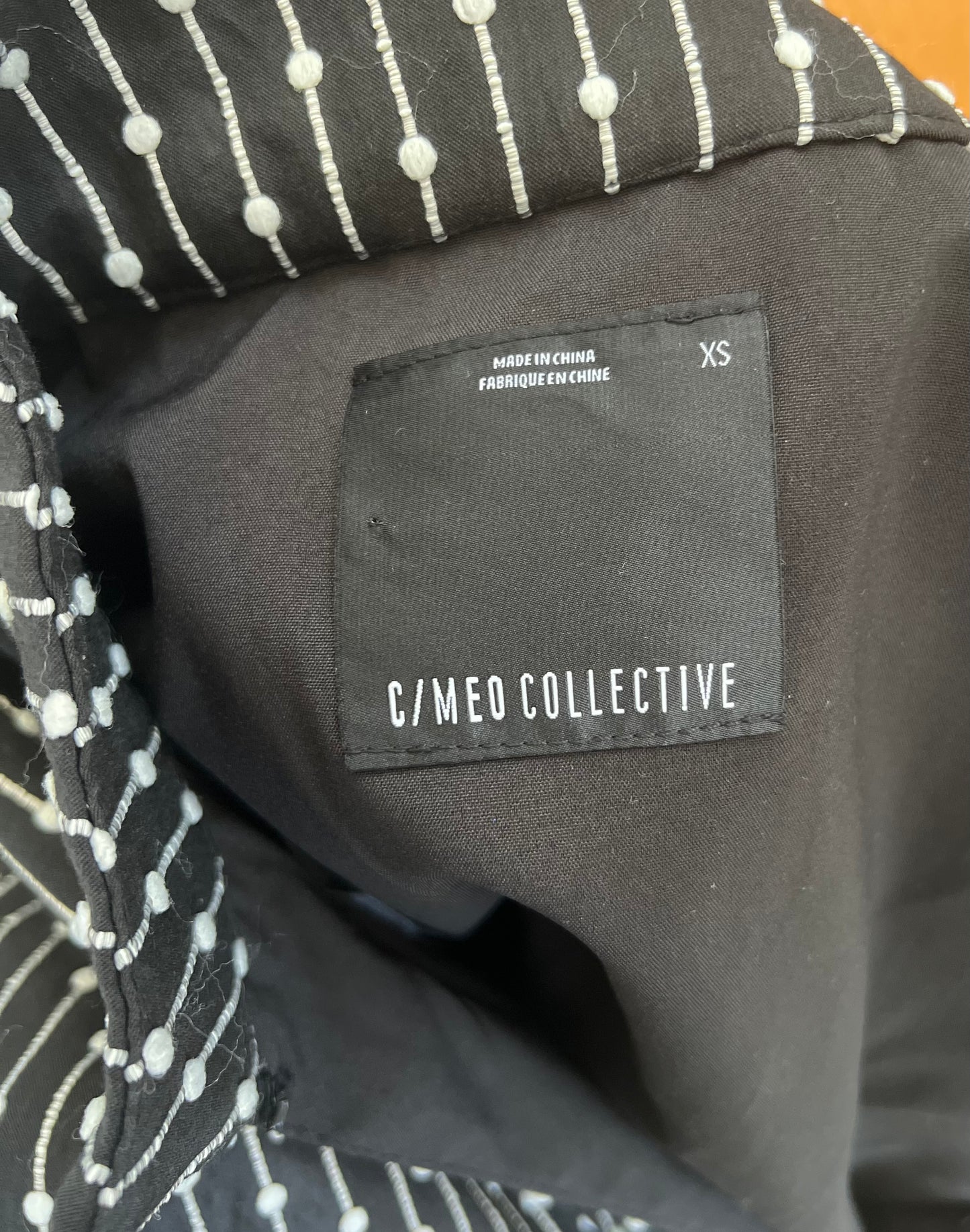 "C/MEO COLLECTIVE" Black & white dress - Size XS
