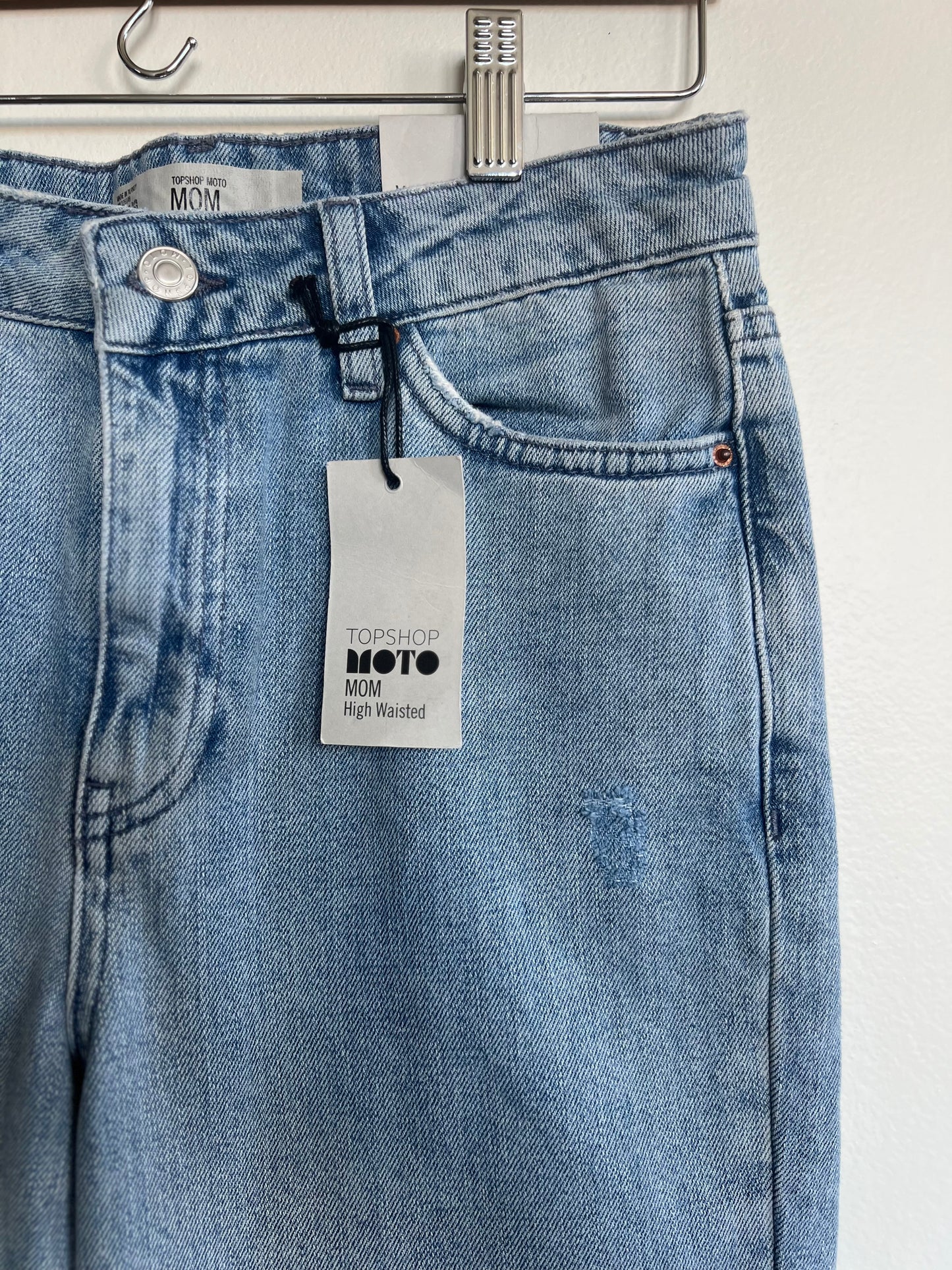 "Topshop Moto"Rio sequin - mom jeans / Size 26
