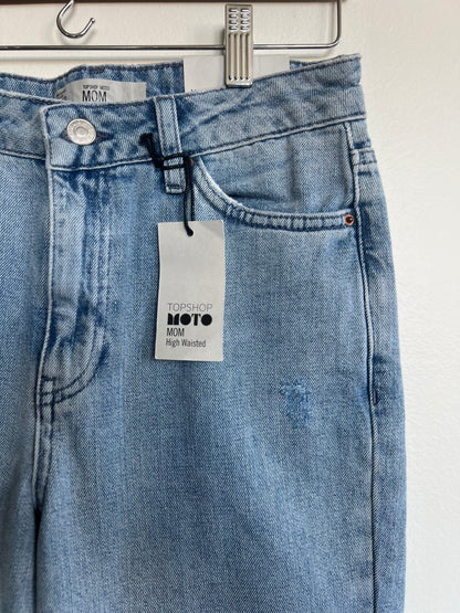 "Topshop Moto"Rio sequin - mom jeans / Size 26