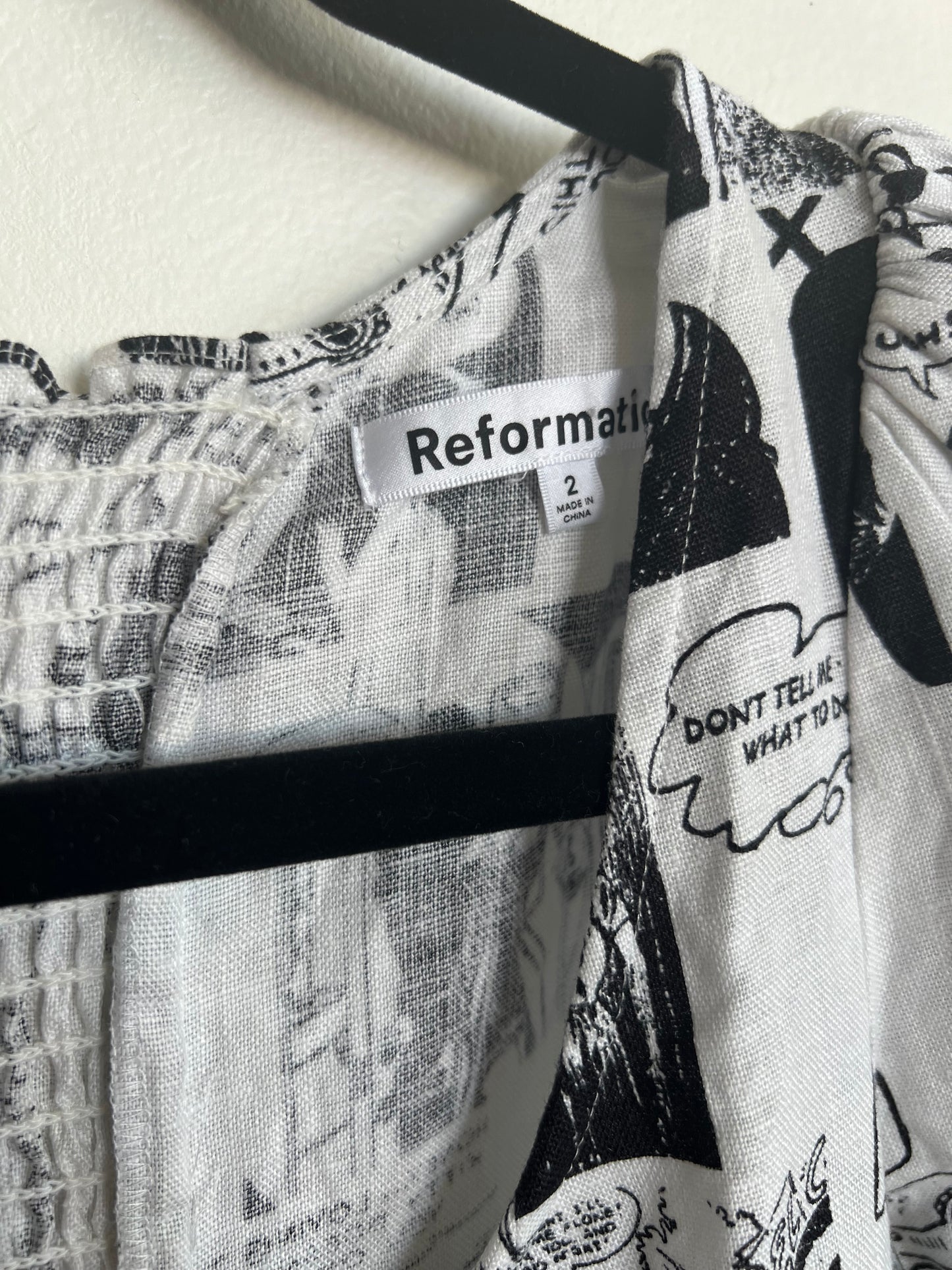 "Reformation" Temecula linen dress / Size 2