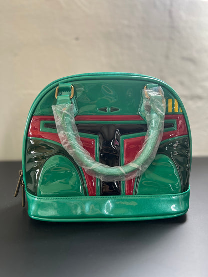 Star Wars "Loungefly" Boba Fett Mini Dome HANDBAG Purse Mandalorian VGC
