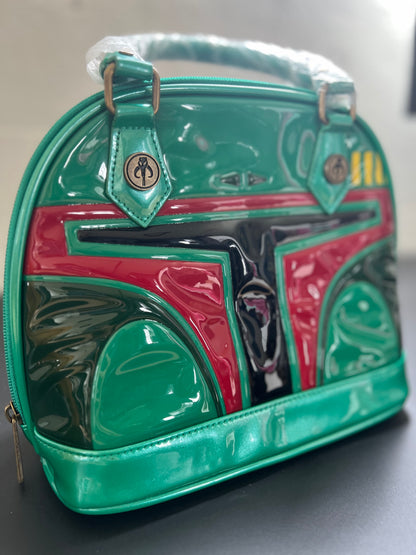 Star Wars "Loungefly" Boba Fett Mini Dome HANDBAG Purse Mandalorian VGC
