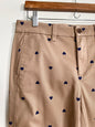 New with tag: "J Crew"- Printed high-rise girlfriend chino pant / Size 4