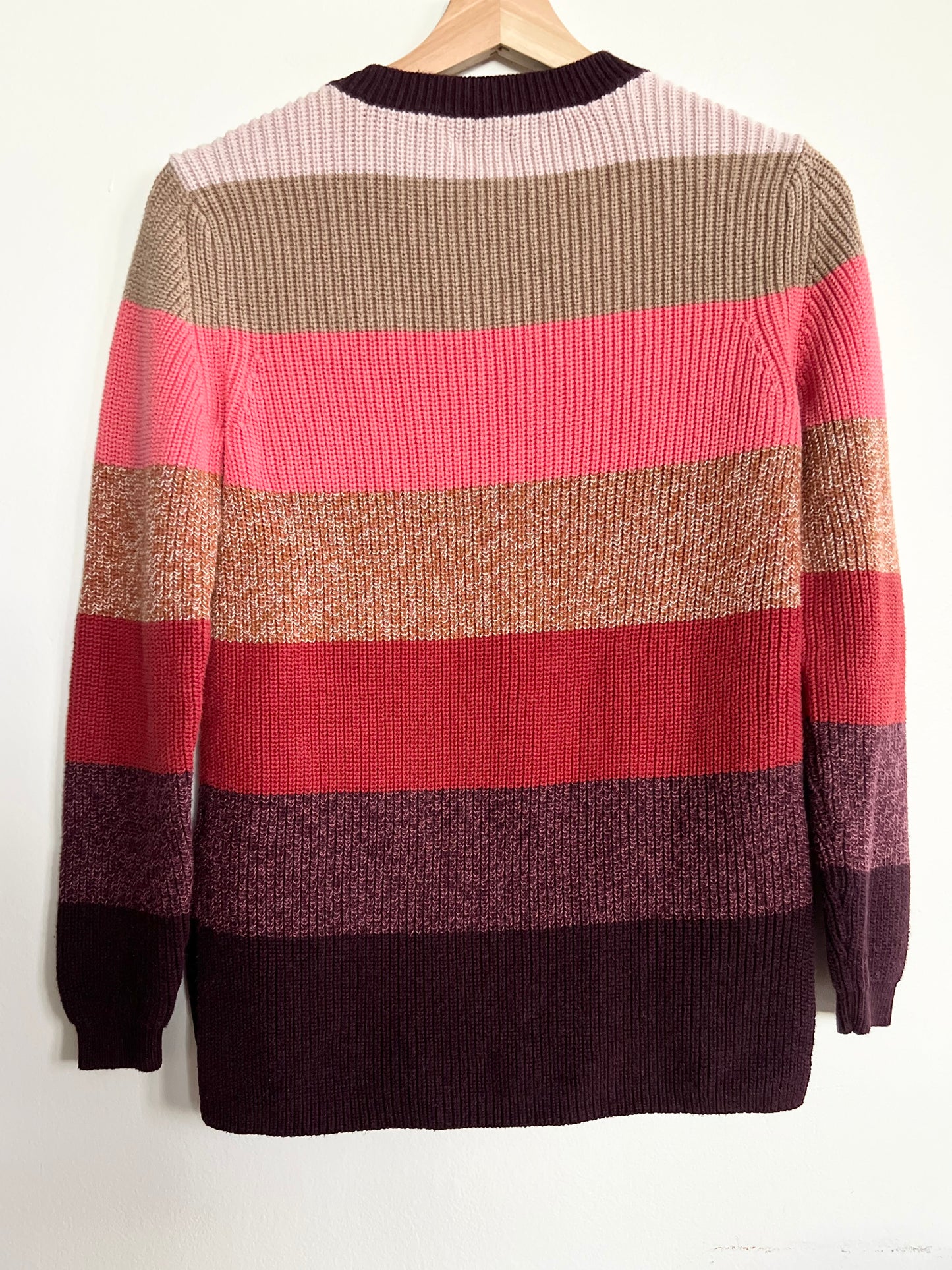 "Goodthreads" Cotton Shaker Stitch Crewneck Sweater / Size XS