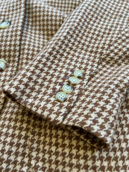 "Ralph Lauren" tweed brown blazer - Size 14W
