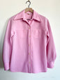 "Koret of California" vintage pink & white checkered shirt (see measurements)