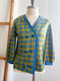 "Koret of California" vintage blue & green checked jacket / See measurements