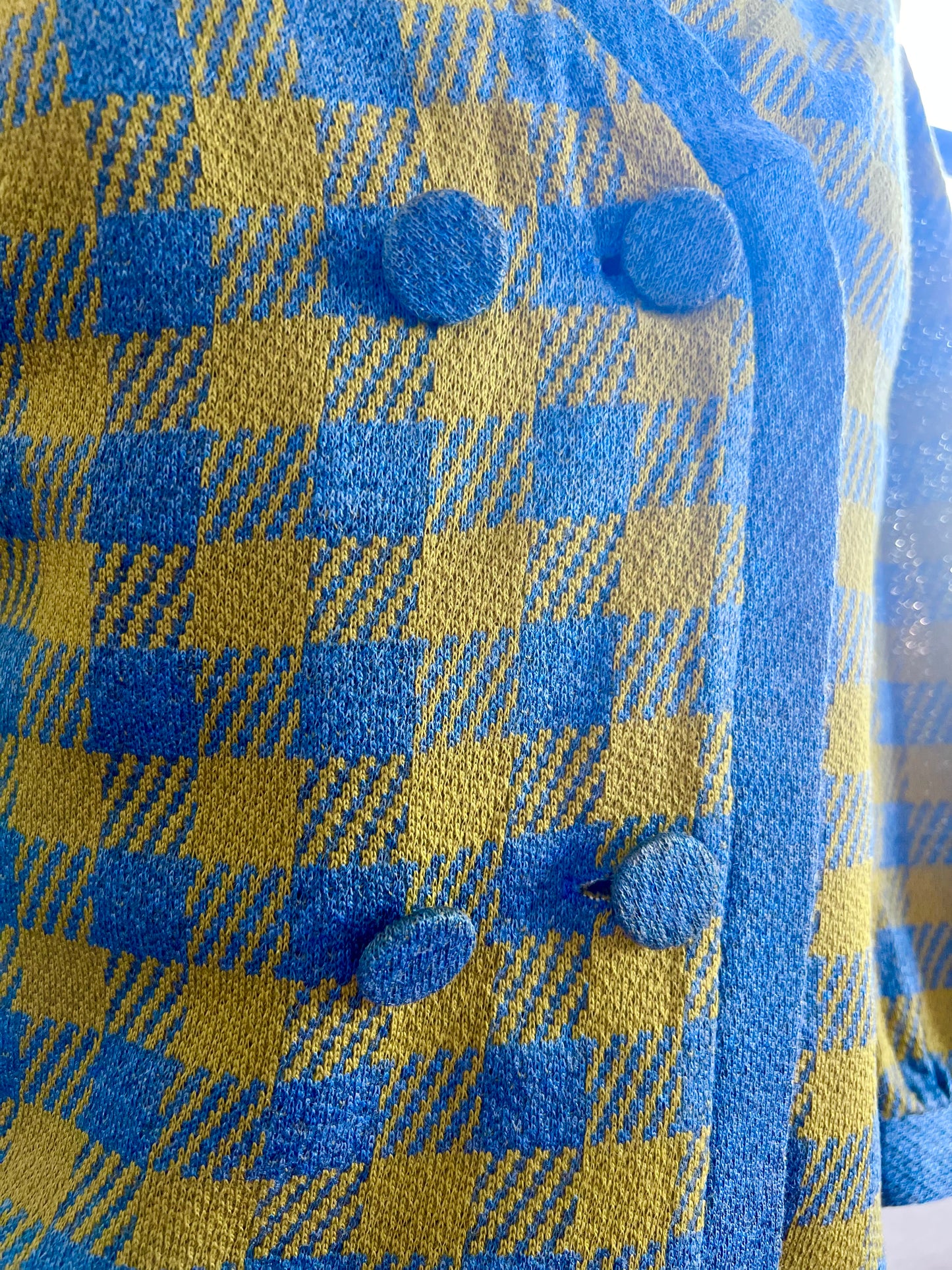 "Koret of California" vintage blue & green checked jacket / See measurements