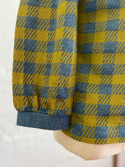 "Koret of California" vintage blue & green checked jacket / See measurements