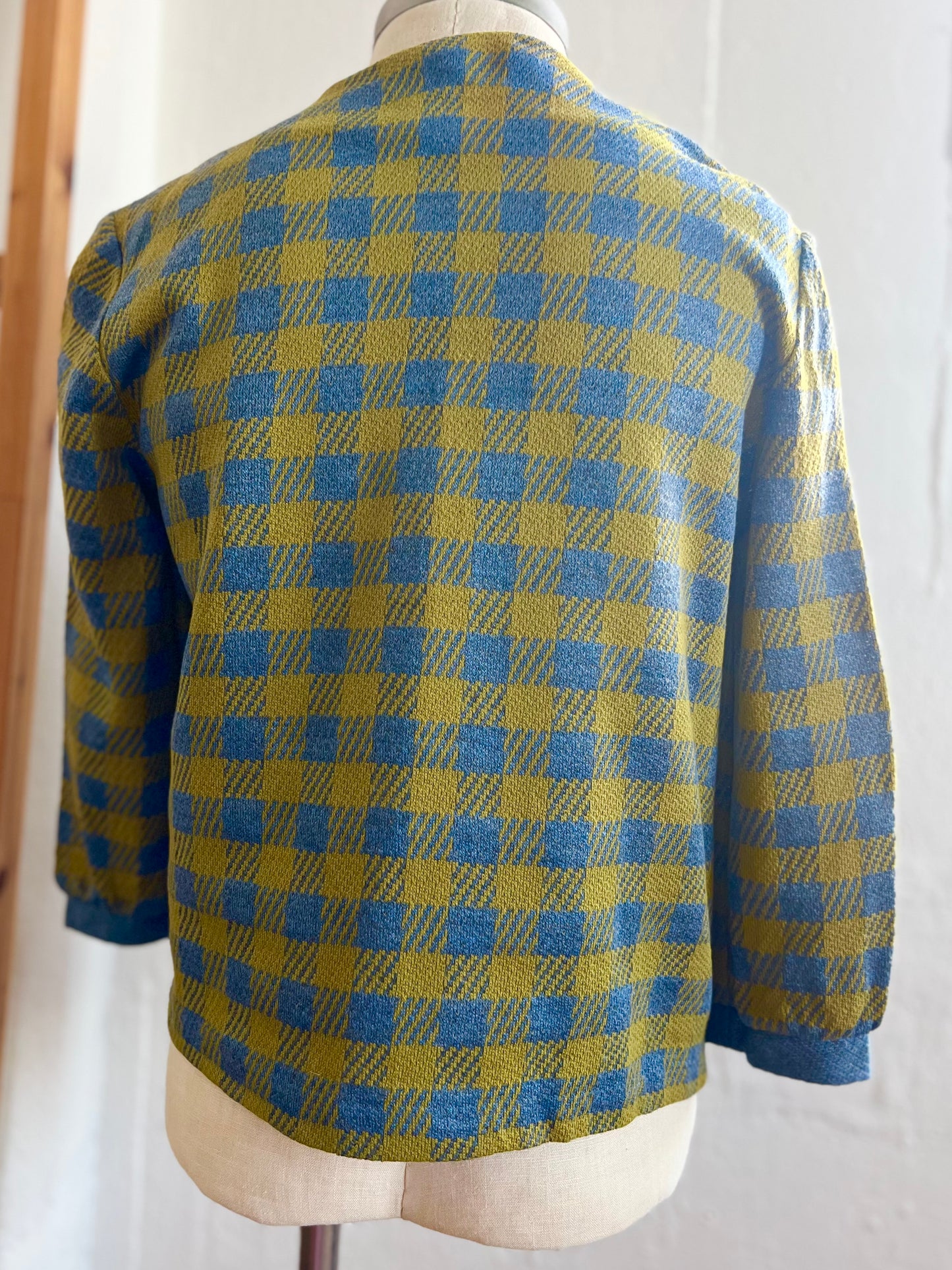 "Koret of California" vintage blue & green checked jacket / See measurements