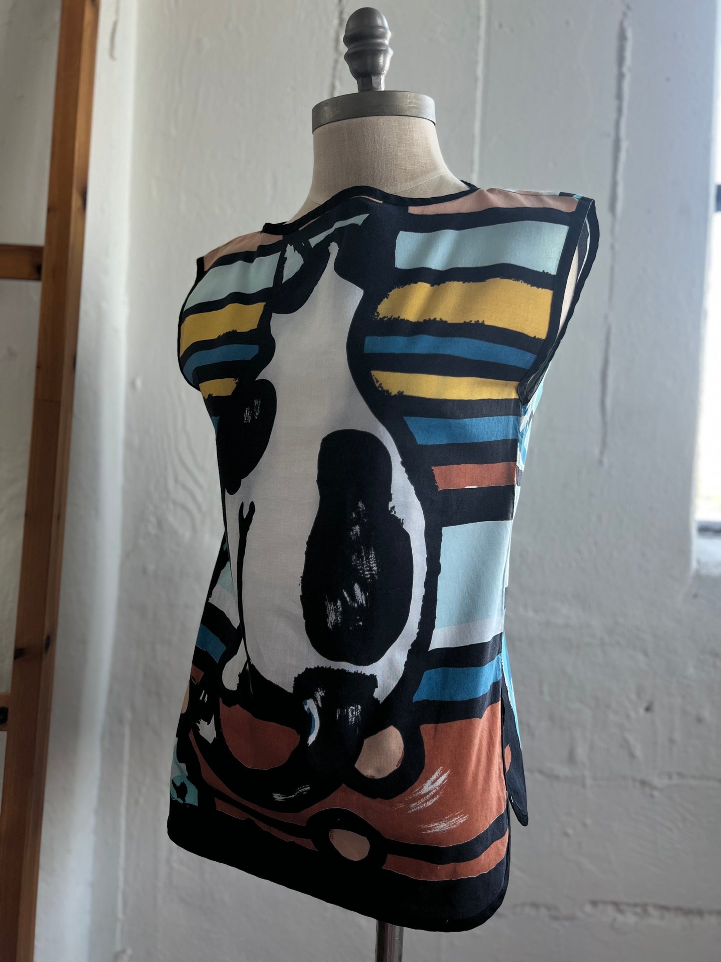 "Michaele Vollbrach" - art to wear- cat bluse / See measurements