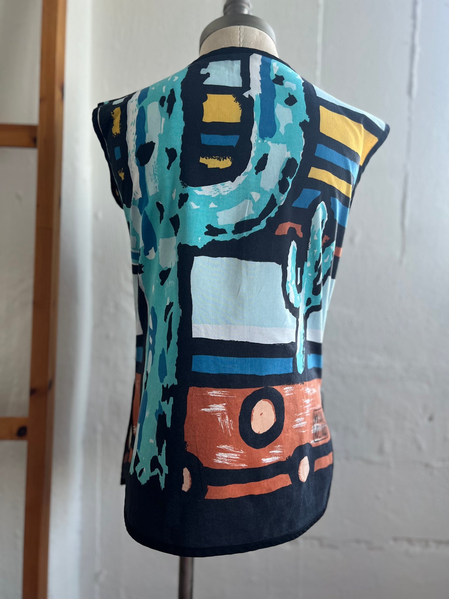 "Michaele Vollbrach" - art to wear- cat bluse / See measurements