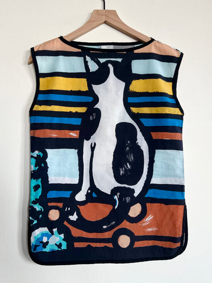 "Michaele Vollbrach" - art to wear- cat bluse / See measurements