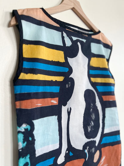 "Michaele Vollbrach" - art to wear- cat bluse / See measurements