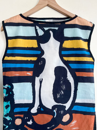 "Michaele Vollbrach" - art to wear- cat bluse / See measurements