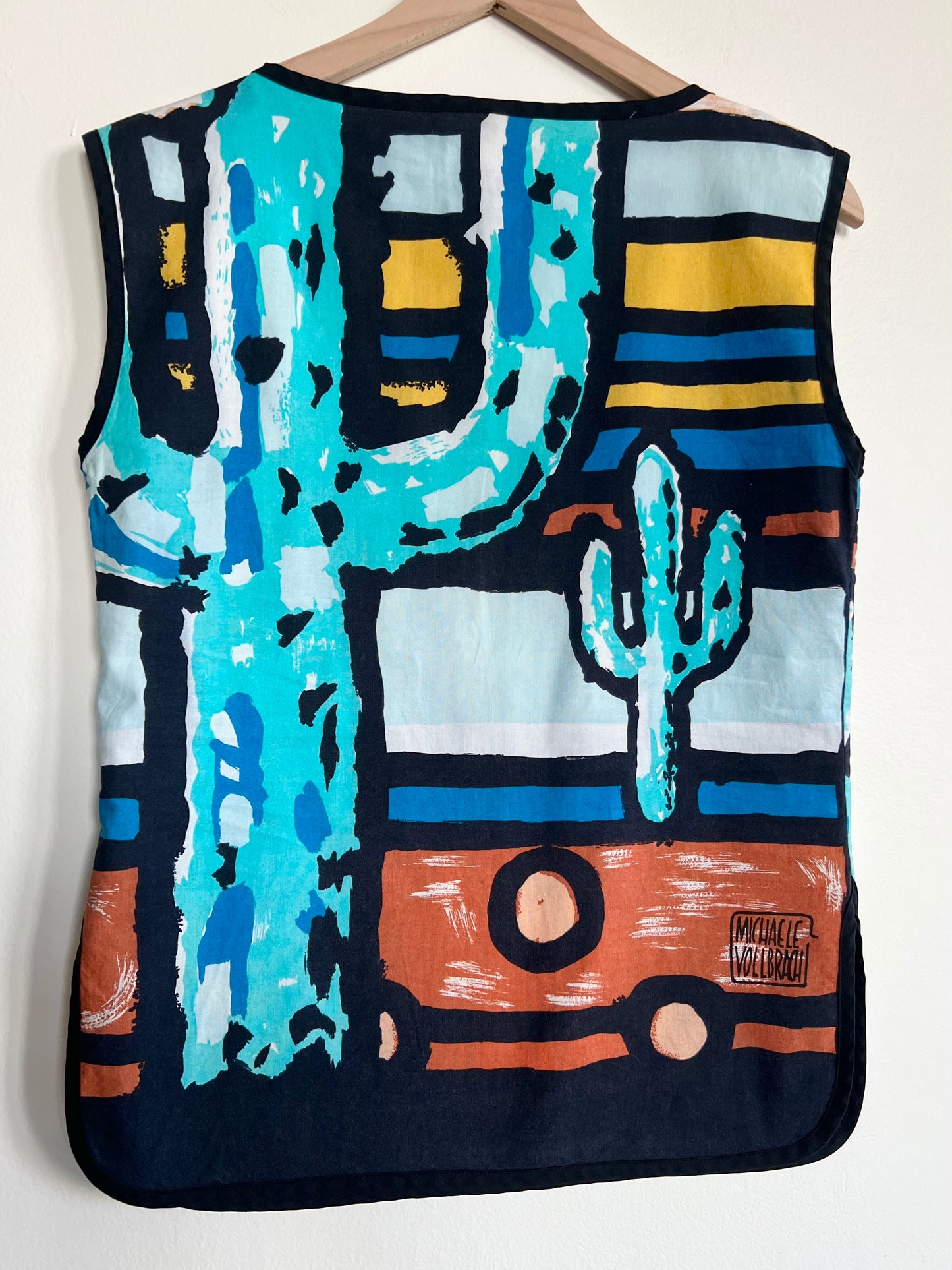 "Michaele Vollbrach" - art to wear- cat bluse / See measurements