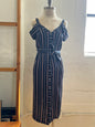 "Lush" dress with stripes - Size XS
