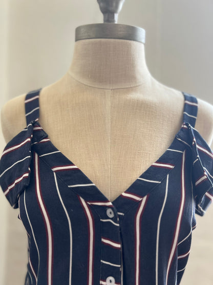 "Lush" dress with stripes - Size XS